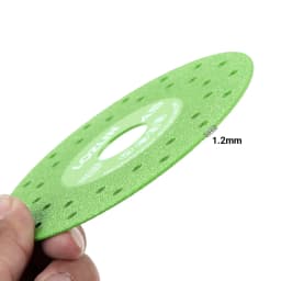 LOZLIN 3PCS 115mm Diamond Saw Blades For Cutting And Grinding Tile And Marble, Ceramic, 45 Degree Chamfered Cutting Disc Porous Design, Angle Grinder Tools