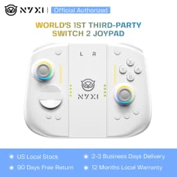 NYXI Hyperion 3 Hall Effect Controller No Drift, Full Mechanical Switches, 9-Axis Gyro, Magnetic Joypad for Nintendo Switch 2, Wireless Gamepad - White