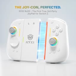 NYXI Hyperion 3 Hall Effect Controller No Drift, Full Mechanical Switches, 9-Axis Gyro, Magnetic Joypad for Nintendo Switch 2, Wireless Gamepad - White