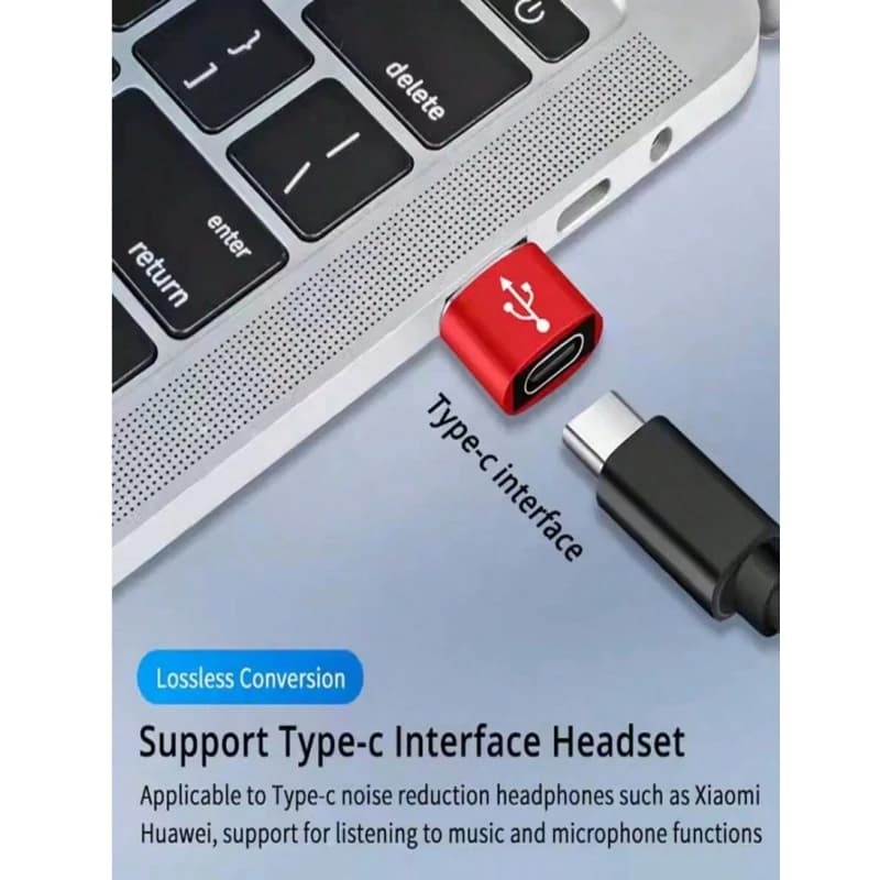 USB To Type-C Adapter, Suitable For Charging &Data Transfer Between Phones, Computers, Cameras With USB To Type-C Interface