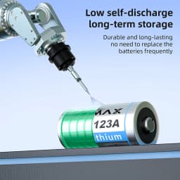 PUJIMAX 12PCS 123 Lithium 3V Arlo Camera Battery CR123A CR17345 DL123A EL123A 123A Disposable Battery Flashlight Smoke Detectors