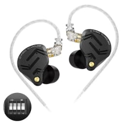 KZ ZS12 PRO X in Ear Monitor IEM Headphones 1DD 5BA Hybrid Wired Gaming Earbuds HiFi Earphones with 2PIN Cable Tunable Full Metal IEM