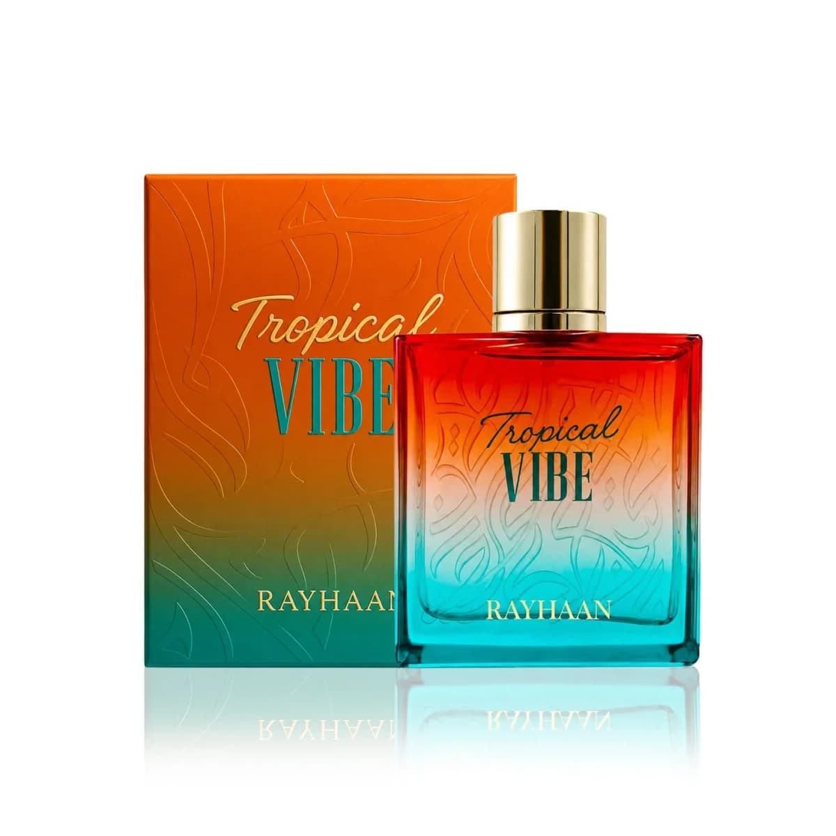 Rayhaan Tropical Vibe Eau de Parfum Spray for Unisex – Lively Tropical Fruity, Floral & Fresh Woody Scent, Long-Lasting Fragrance, Perfect Gift, 3.4 fl oz / 100 ml
