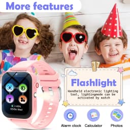 Kids Smart Watch, Multiple Puzzle Games, HD Camera, Flashlight, Alarm Clock, Timer, Sleep Monitoring, Suitable for Boys and Girls Aged 3-8, Best Gift for Christmas and Birthdays