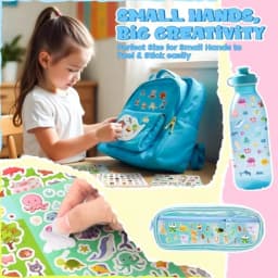 Stickers for,1300+ Cute Animals Water Bottle Sticker, 8 Sheets of Stickers with Different Theme Scrapbooking for Classroom, Chr