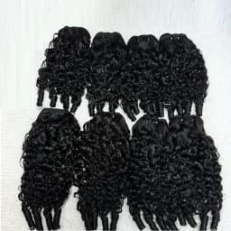 18A Burmese Curly Bundles Human Hair Water Wave 1 3 4 Bundle Raw Hair Extensions Natural Color Remy Weave Brazilian Wigs Original Human Hair