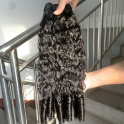 18A Burmese Curly Bundles Human Hair Water Wave 1 3 4 Bundle Raw Hair Extensions Natural Color Remy Weave Brazilian Wigs Original Human Hair