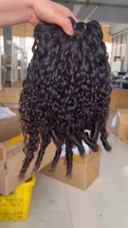 18A Burmese Curly Bundles Human Hair Water Wave 1 3 4 Bundle Raw Hair Extensions Natural Color Remy Weave Brazilian Wigs Original Human Hair