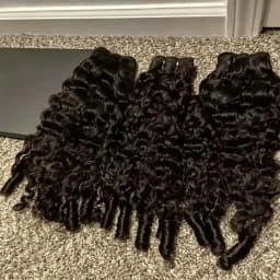 18A Burmese Curly Bundles Human Hair Water Wave 1 3 4 Bundle Raw Hair Extensions Natural Color Remy Weave Brazilian Wigs Original Human Hair