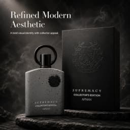 AFNAN Supremacy Collector’s Edition Eau de Parfum Spray 3.4 oz, Luxury Unisex Fragrance with Grey Stone-Effect Bottle and Gift Box, Bold Modern Scent for Daily Wear and Special Occasions