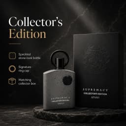 AFNAN Supremacy Collector’s Edition Eau de Parfum Spray 3.4 oz, Luxury Unisex Fragrance with Grey Stone-Effect Bottle and Gift Box, Bold Modern Scent for Daily Wear and Special Occasions