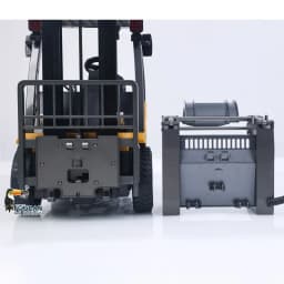 US SALE 1/14 HIUNA 1577 14CH RC Electric Lifting Forklift RTR Remote Control Construction Vehicle Light Sound System USB Charging Cable