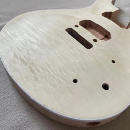 Double Swing DIY Electric Guitar Kit 24 Fret Maple Veneer Lower Flyer Inlay