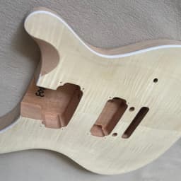 Double Swing DIY Electric Guitar Kit 24 Fret Maple Veneer Lower Flyer Inlay