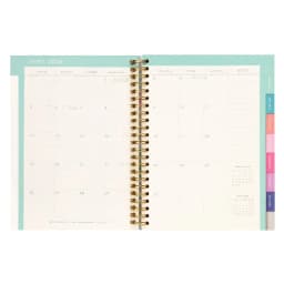 Weekly Planner, 6.25" x 8.25", Blue Religious, Poly Spiral Bound