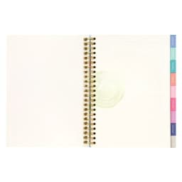 Weekly Planner, 6.25" x 8.25", Blue Religious, Poly Spiral Bound
