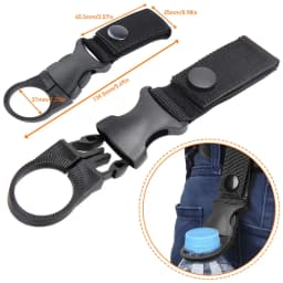 Molle Backpack Attachment Kit 28pcs D-Ring Clips Straps Elastic Cords Web Gear Accessories