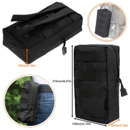 Molle Backpack Attachment Kit 28pcs D-Ring Clips Straps Elastic Cords Web Gear Accessories