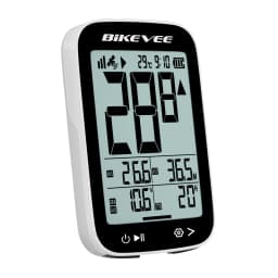 BIKEVEE Multifunctional Mountain Road Wireless Bicycle Cyclocomputer Bike Cycling Accessorie MPH KM/H LCD Display with Auto Backlight Waterproof Bicycle Odometer Speedometer Stopwatch Tachymeter Tracker