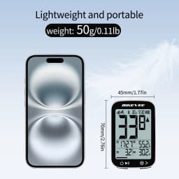 BIKEVEE Multifunctional Mountain Road Wireless Bicycle Cyclocomputer Bike Cycling Accessorie MPH KM/H LCD Display with Auto Backlight Waterproof Bicycle Odometer Speedometer Stopwatch Tachymeter Tracker