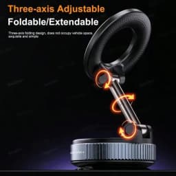 Upgraded MagSafe Car Mount, Magnetic Phone Holder, Vacuum Suction Cup Car Phone Holder, Compatible With Jeep and Car Accessories, Fits 17 Pro Max, 16, 15, 14, 13 and Other Magnetically Compatible Smartphones.