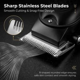 Professional 3-in-1 Electric Hair Clipper Set with LED Display, USB Rechargeable Cordless Trimmer for Men, Beard & Head Shaver Kit with Multiple Guide Combs