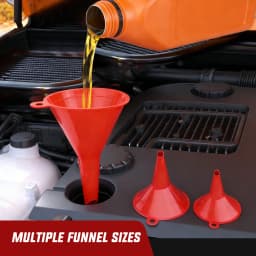Nilight Automotive Funnels Set - Durable Oil Funnel Kit with Filter & Flexible Extensions, Wide Mouth Fuel Funnels with Long Neck for Engine Oil Change, Gas Transfer for Cars Trucks