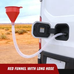 Nilight Automotive Funnels Set - Durable Oil Funnel Kit with Filter & Flexible Extensions, Wide Mouth Fuel Funnels with Long Neck for Engine Oil Change, Gas Transfer for Cars Trucks