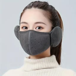 Winter Windproof and Cold Proof Warm Face Mask with Earmuffs for Men and Women Outdoor Face Mask for Winter