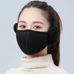 Winter Windproof and Cold Proof Warm Face Mask with Earmuffs for Men and Women Outdoor Face Mask for Winter