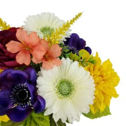 19.5’’H Indoor Artificial Floral Mixed Bouquet, Daisy, White Color.