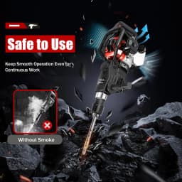 2 Stroke 1000W Demolition Jack Hammer 33CC Air Cooling Hammer Drilling Machine Handle 5300rpm Electric Hammer For Work