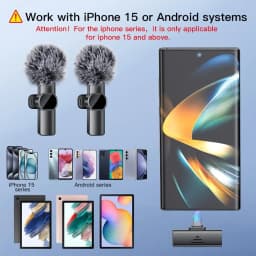 Mini Mic Pro (The Top Choice for iPhone 16, iPhone 17, and Android Devices; a Wireless Mini Microphone with Clear Sound Quality and Noise-Canceling Features; a Lavalier Microphone Ideal for YouTube, and Interviews)