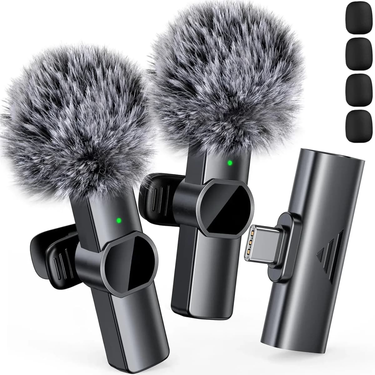 Mini Mic Pro (The Top Choice for iPhone 16, iPhone 17, and Android Devices; a Wireless Mini Microphone with Clear Sound Quality and Noise-Canceling Features; a Lavalier Microphone Ideal for YouTube, and Interviews)