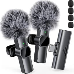 Mini Mic Pro (The Top Choice for iPhone 16, iPhone 17, and Android Devices; a Wireless Mini Microphone with Clear Sound Quality and Noise-Canceling Features; a Lavalier Microphone Ideal for YouTube, and Interviews)