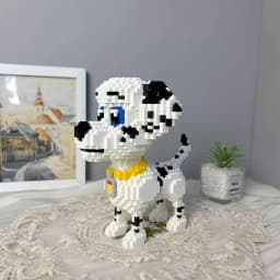 9inch Hight Husky Dog Model Micro Mini Building Blocks Set: A Fun Gift & Educational Recreational Toy for Pet Lovers