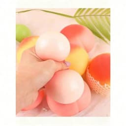 1pc Trending Popular Realistic Peach Shaped Squishy Squeeze Fidget Toy, Elastic Comfortable Touch Vent Decompression Accessory for Daily Mood Relaxation and Pressure Relieving, Lightweight Exquisite Compact Leisure Ornament