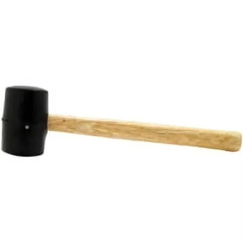 8 oz Wood Handle Rubber Mallet Hammer