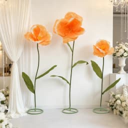 198CM Large Artificial Flowers for DIY Floral Arrangements Decorative Road Lead Giant Wedding Decoration Fake Flower Backdrop Decoration for Garden Party  Bouquet Home Garden Decor 198CM 170CM 145CM