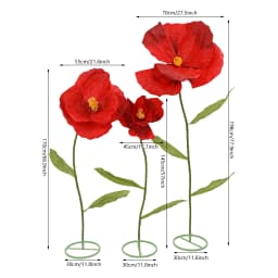 198CM Large Artificial Flowers for DIY Floral Arrangements Decorative Road Lead Giant Wedding Decoration Fake Flower Backdrop Decoration for Garden Party  Bouquet Home Garden Decor 198CM 170CM 145CM