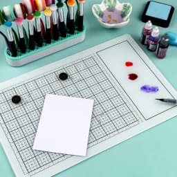 40x26cm All-in-one Magnetic Glass Craft Mat for Cutting Stamping Mixed Media Cutting Mat Heat Embossing and Hot Glue Projects