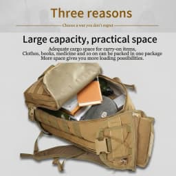 35L Hunting Rucksack for Men with MOLLE External System & Top Latch Closure, Durable Outdoor Backpack for Deer Elk Archery Survival Gear Storage