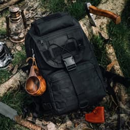 35L Hunting Rucksack for Men with MOLLE External System & Top Latch Closure, Durable Outdoor Backpack for Deer Elk Archery Survival Gear Storage