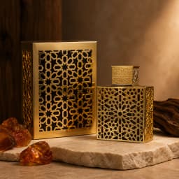 Luxury Gold Hollow Metal Rayhaan Elixir Mens Cologne Long Lasting Arabic Oriental Elixir Scent Men Perfume Gift Box For Men Holiday Birthday Present