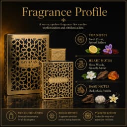 Luxury Gold Hollow Metal Rayhaan Elixir Mens Cologne Long Lasting Arabic Oriental Elixir Scent Men Perfume Gift Box For Men Holiday Birthday Present