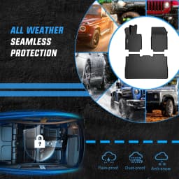 Nilight Floor Mats for Tesla Cybertruck Cyber Truck 2023 2024 2025 2026 All Weather Custom Fit Heavy Duty Floor Liners