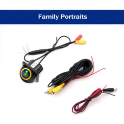 CCD AHD 1080P Backup Camera 180 Degree Golden Fisheye HD Night Vision Rear View Camera 12V Front View Punching Embedded Camera