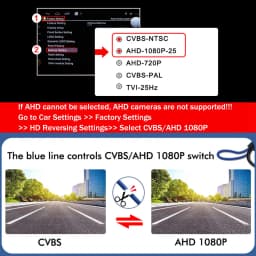 CCD AHD 1080P Backup Camera 180 Degree Golden Fisheye HD Night Vision Rear View Camera 12V Front View Punching Embedded Camera
