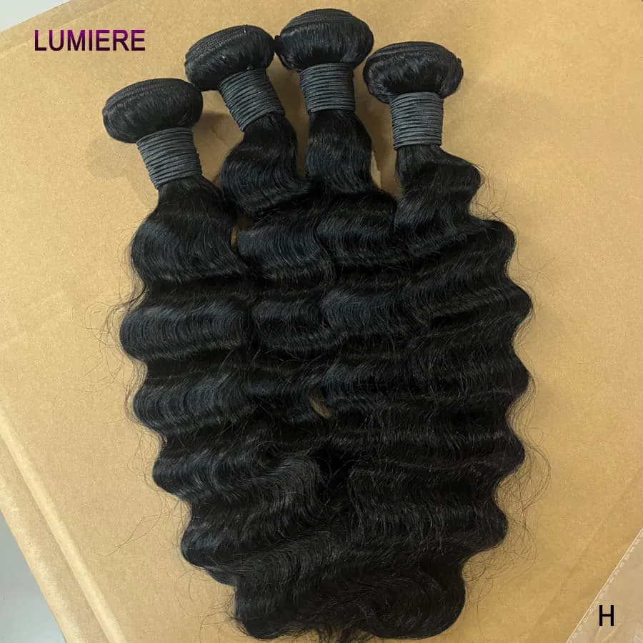 Loose Deep Wave Bundles  Raw Virgin Human Hair Brazilian 30 32 Inch Curly Hair Bundles  Human Hair Extensions Wholeasle 8-40 Inch Natural Wave Raw Human Hair Extensions Virgin Deep Wave Hair Bundles Wet And Wavy Hair Bundles 3/4 Pcs Extension