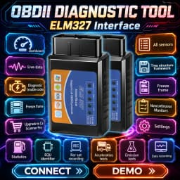 ELM327 2026 OBD2 Code Reader Car Diagnostic Scanner Vehicle Scanner Tool for Automotive Troubleshooting